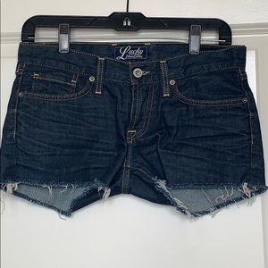 Lucky Brand Denim Jean Shorts Cut-Off